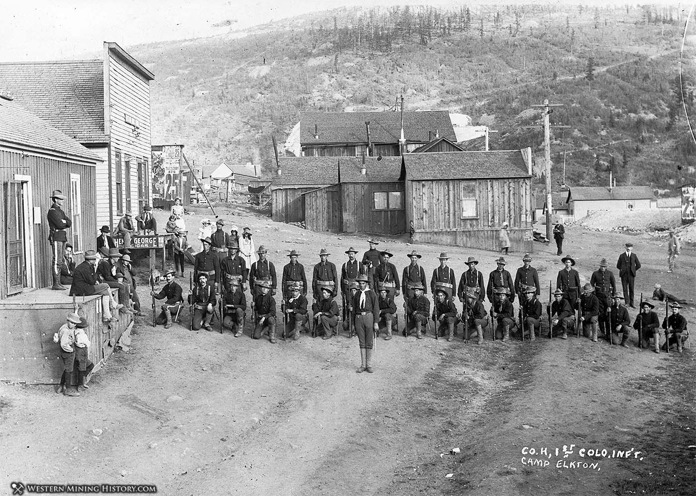 Company H at Elkton, Colorado during the 1903 labor unrest