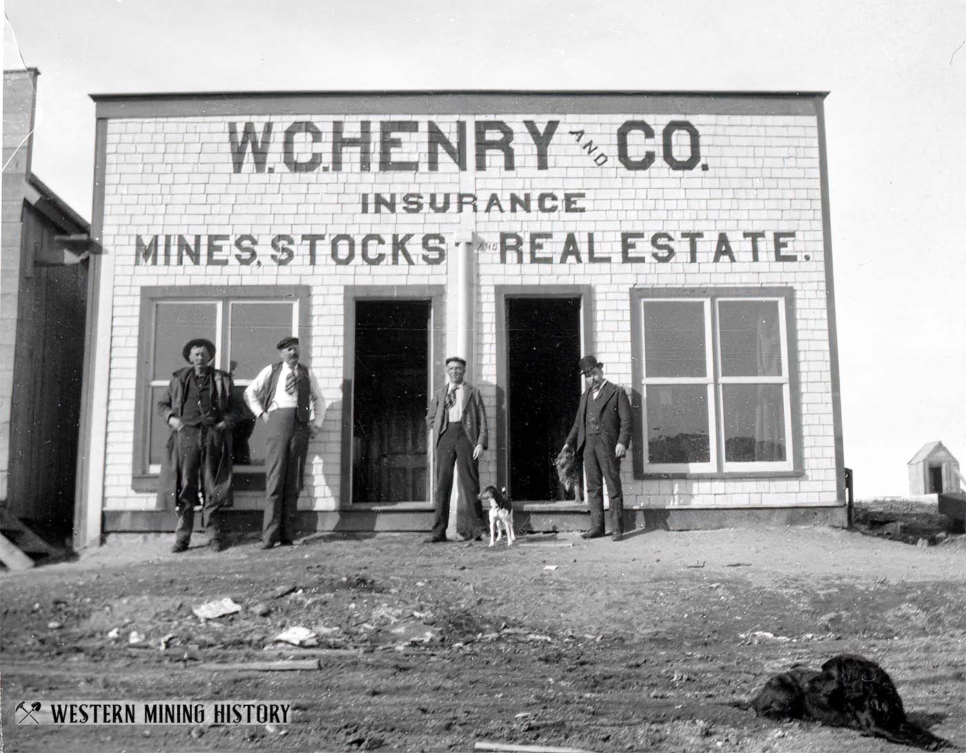 Henry Building at Encampment, Wyoming 1899