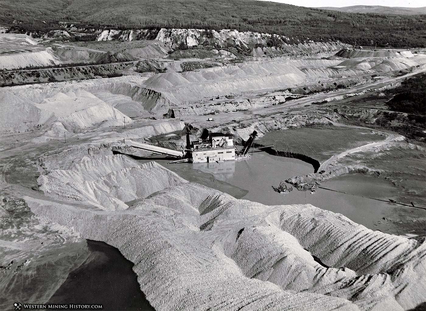 Gold Dredge near Fairbanks Alaska 1958