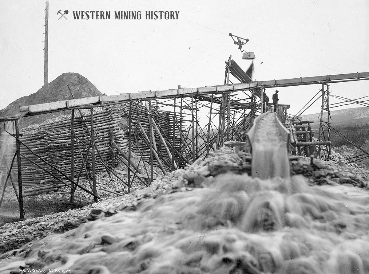 Washing gold at a Fairbanks mine 1916