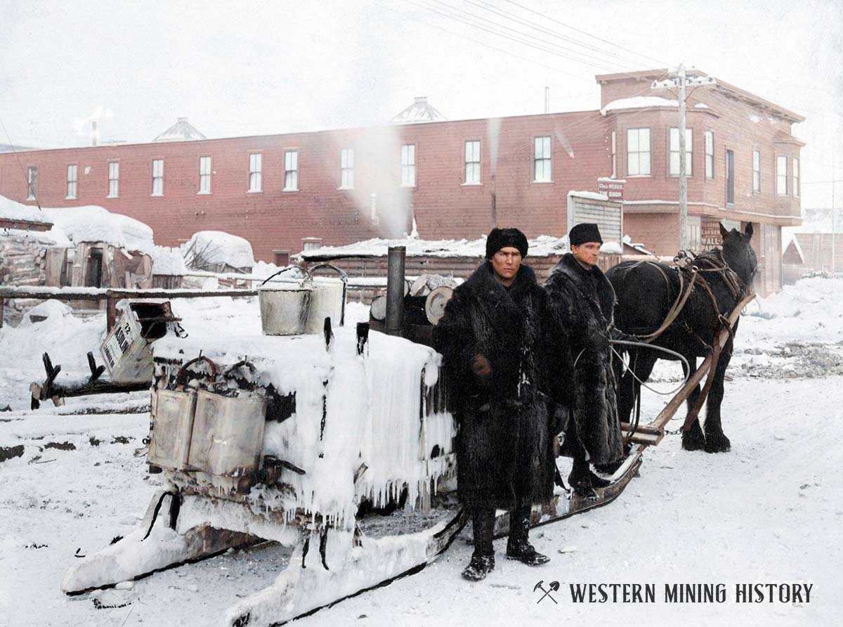 Fairbanks, Alaska Water Wagon (Colorized)