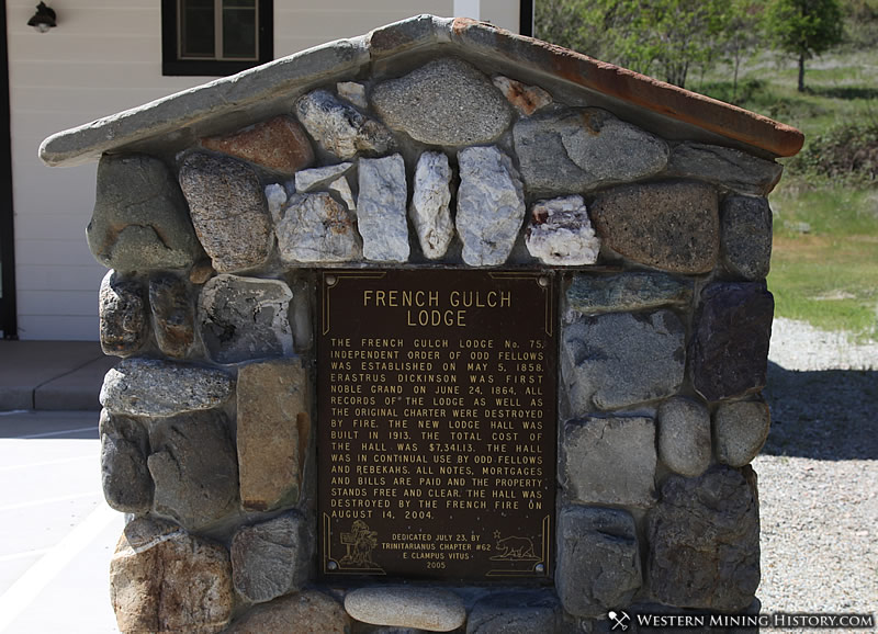 French Gulch Lodge Marker