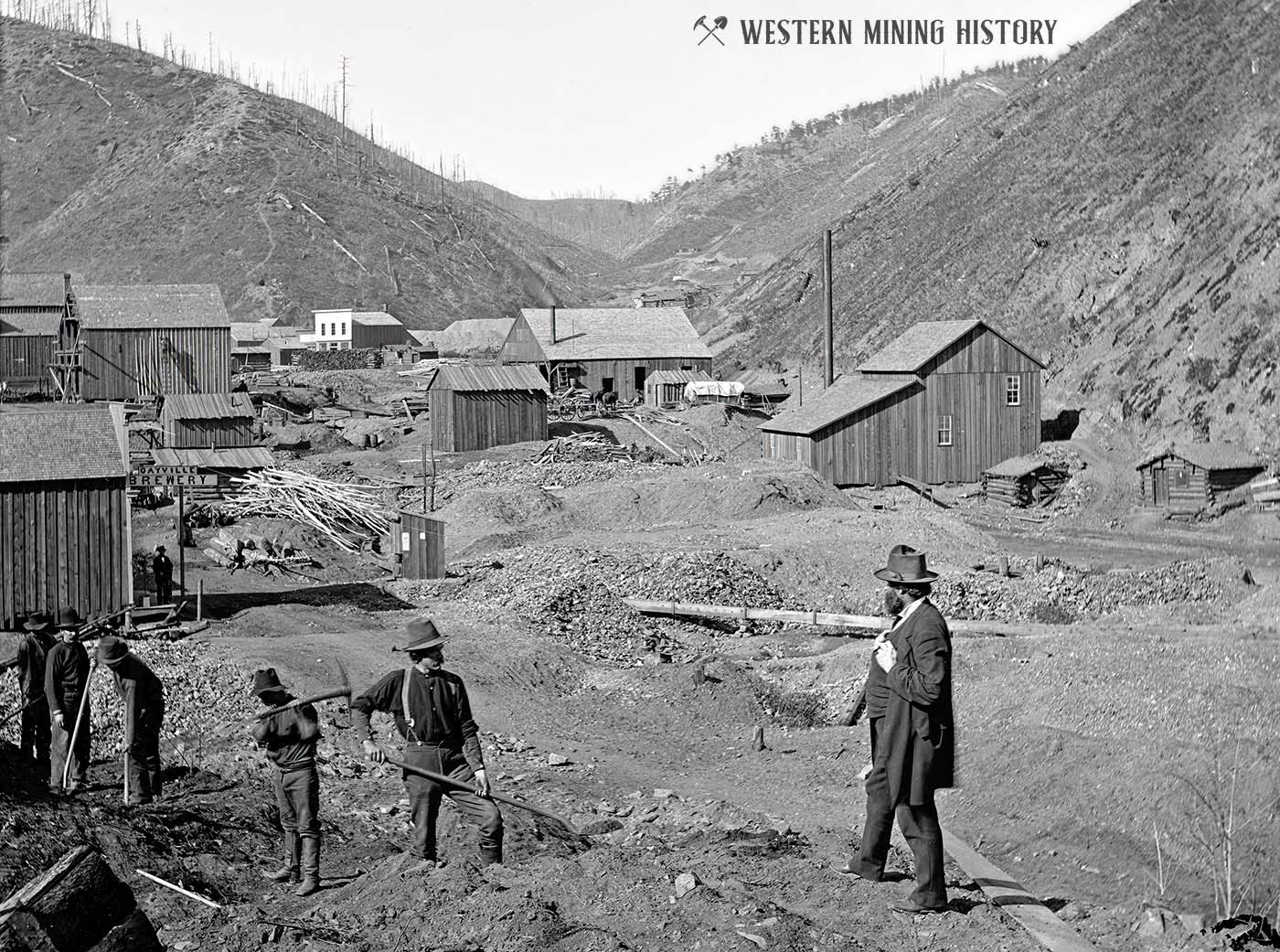 Miners at Gayville, Dakota Territory 1877