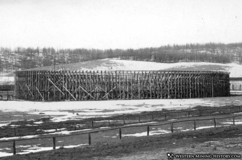 Arena erected for the Bull Fight - Gillett Colorado August 1895