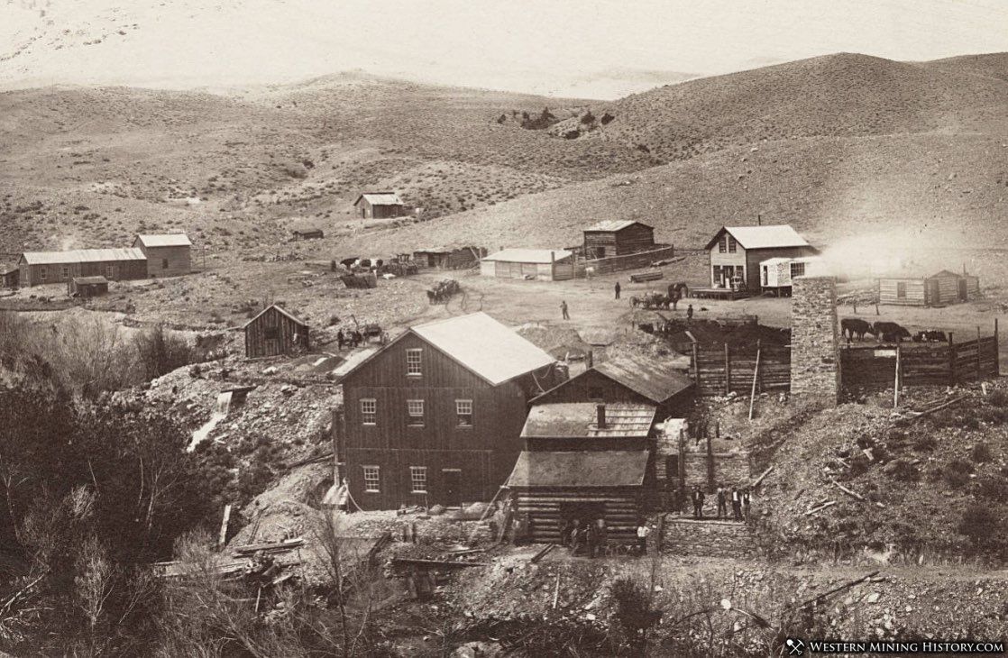 Early view of Glendale Montana ca. 1875