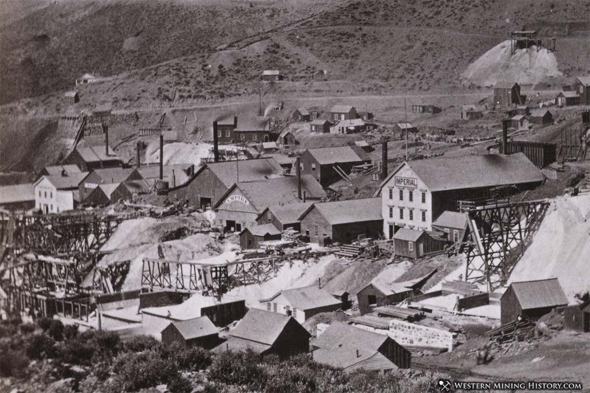 Empire, Imperial and Challenge mines at Gold Hill ca. 1870