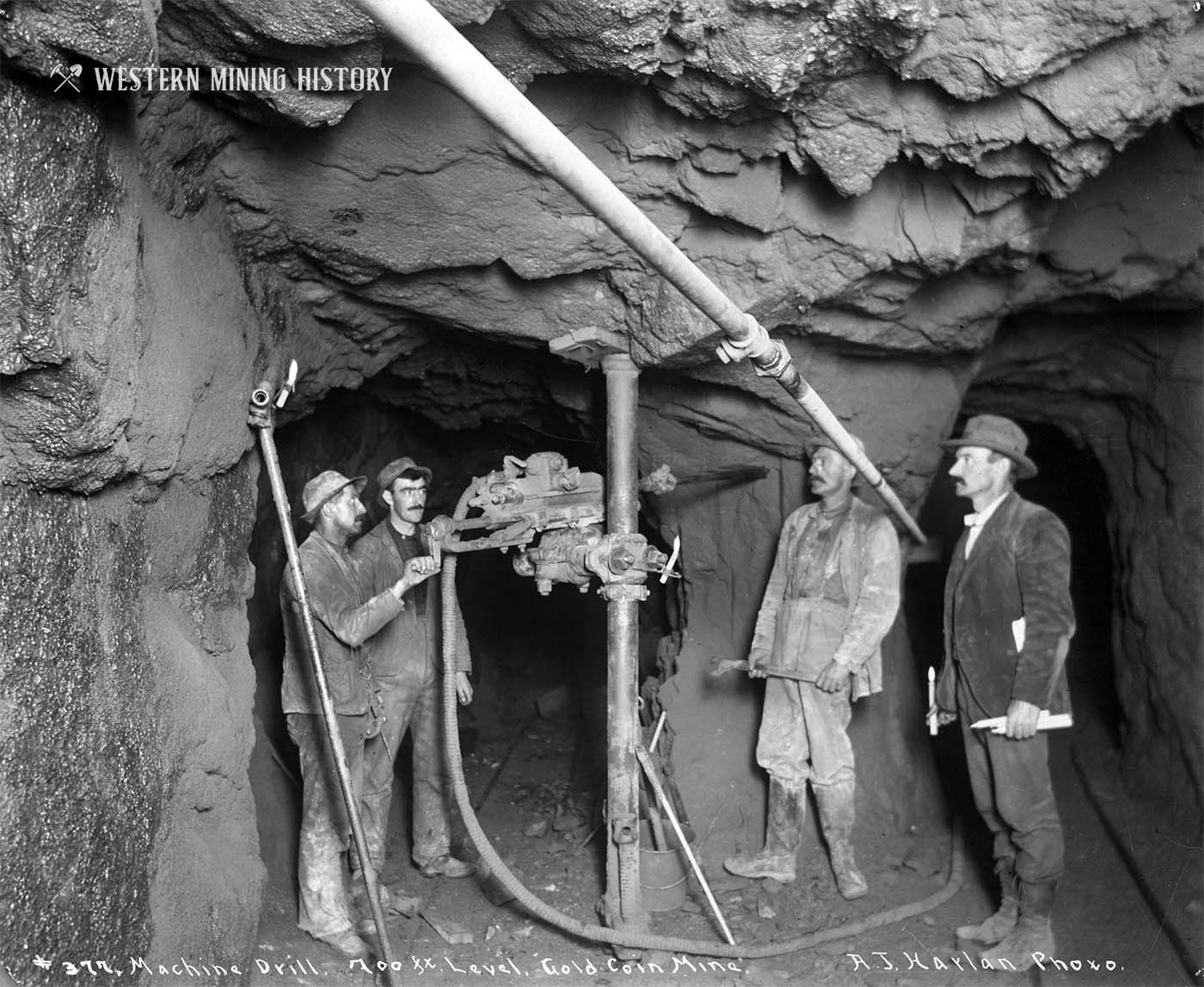 Drilling in the Gold Coin Mine - Victor Colorado 