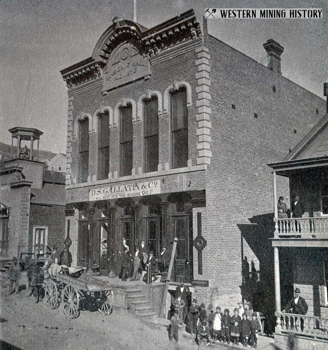 Masonic Hall at Gold Hill, Nevada ca. 1873