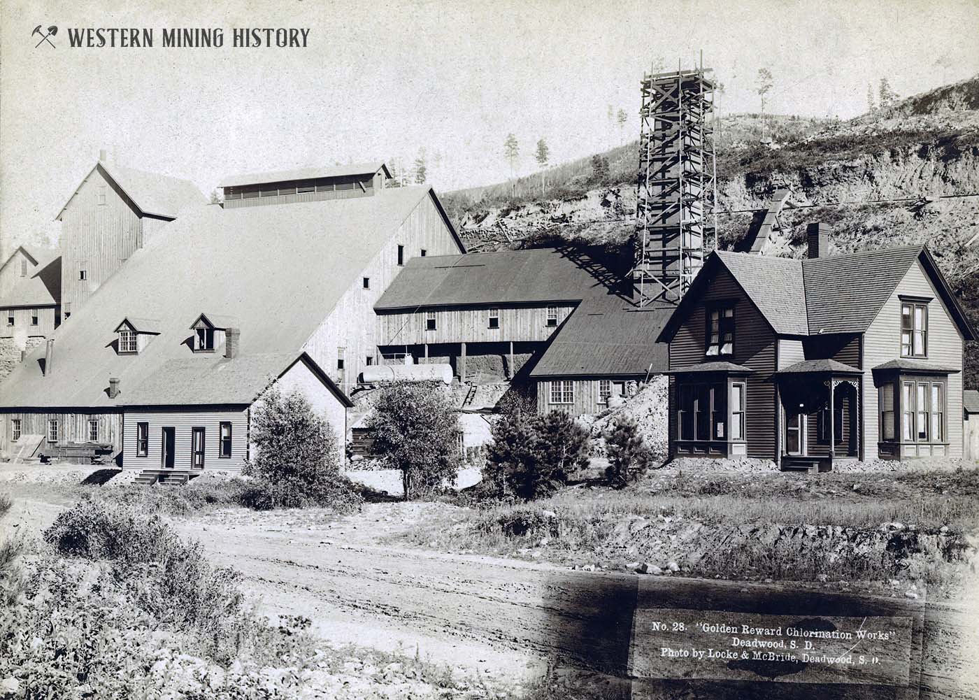 Golden Reward Mill - Deadwood, South Dakota ca. 1890s