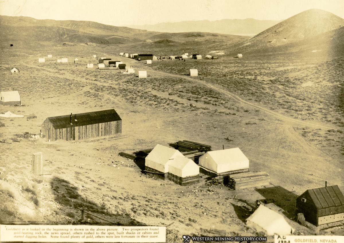 The early settlement of Goldfield Nevada in 1903