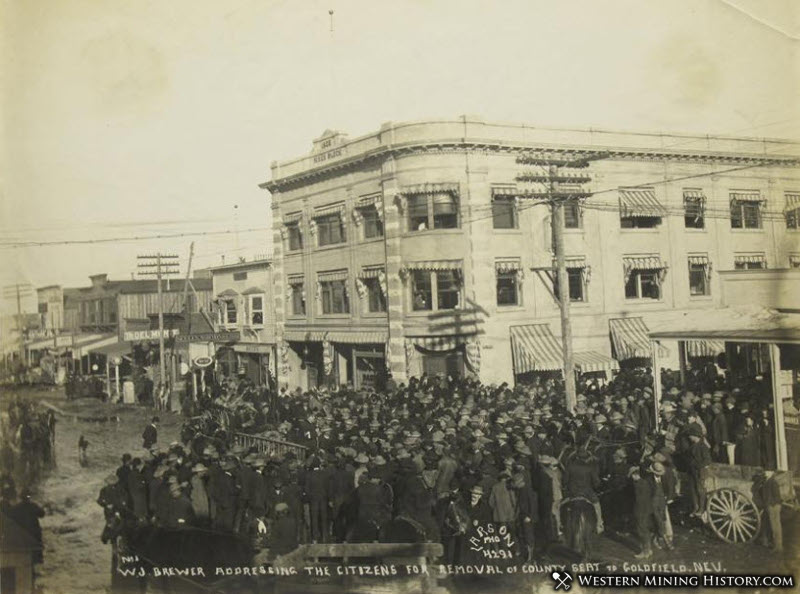 Crowd Assembled in Goldfield 1906