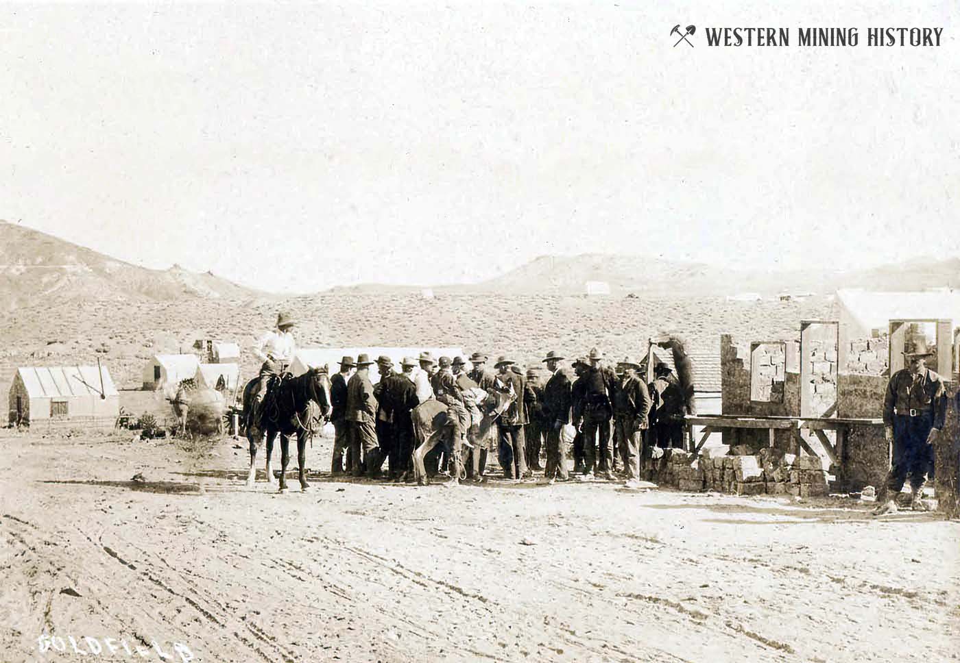 Moving a Squatter - Goldfield, Nevada ca. 1904
