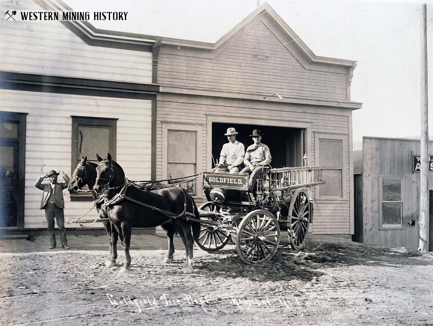 Goldfield Fire Department chemical wagon ca. 1905