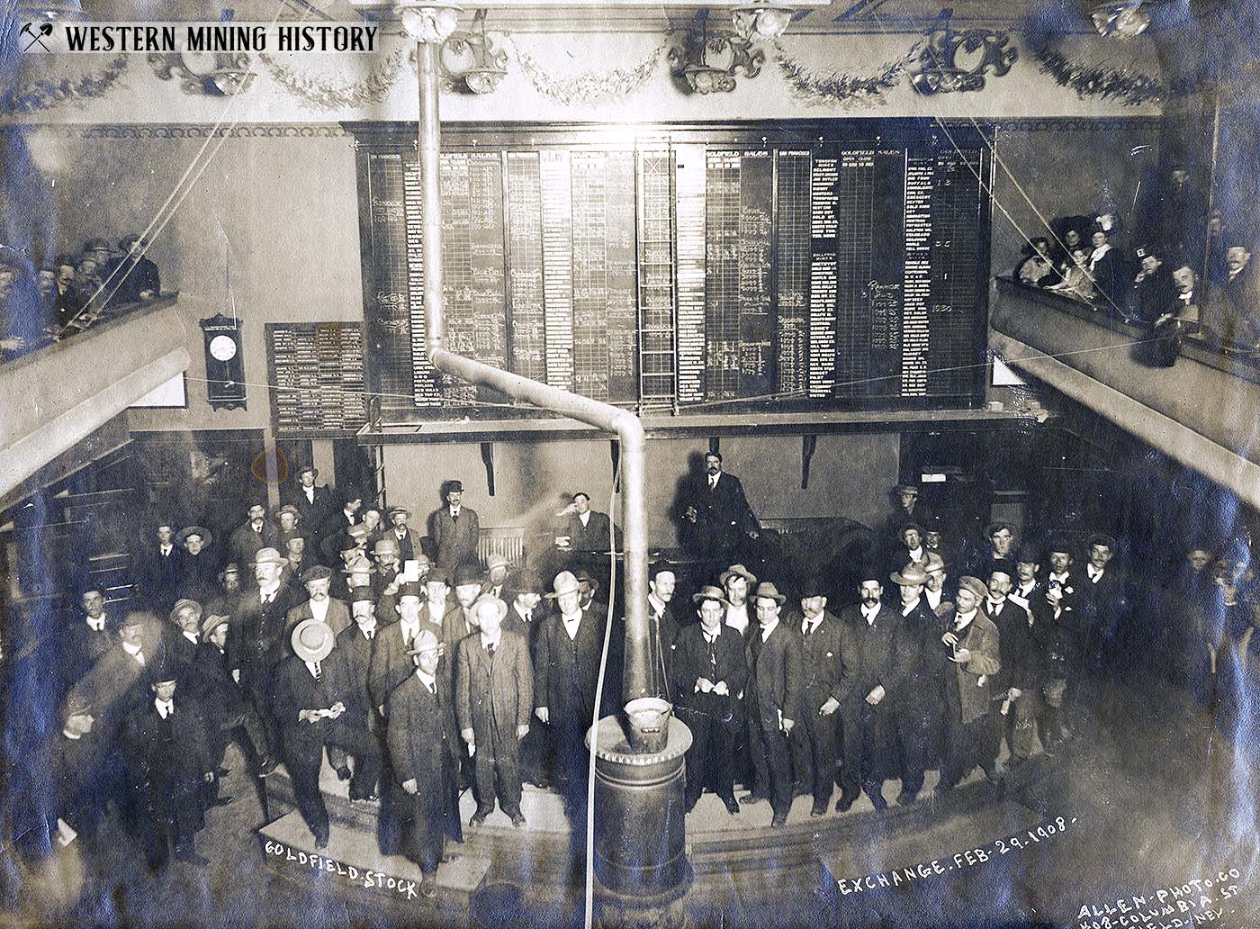 Goldfield, Nevada stock exchange Feb. 29 1908