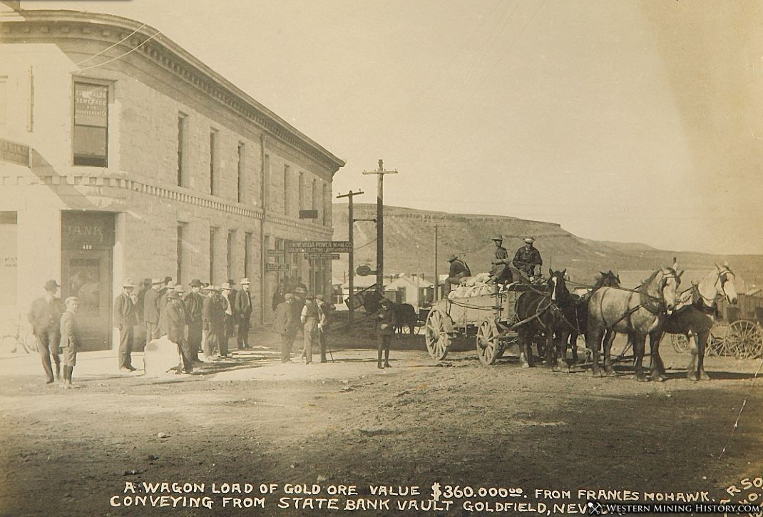 Wagon full of gold ore- Goldfield, Nevada 1906