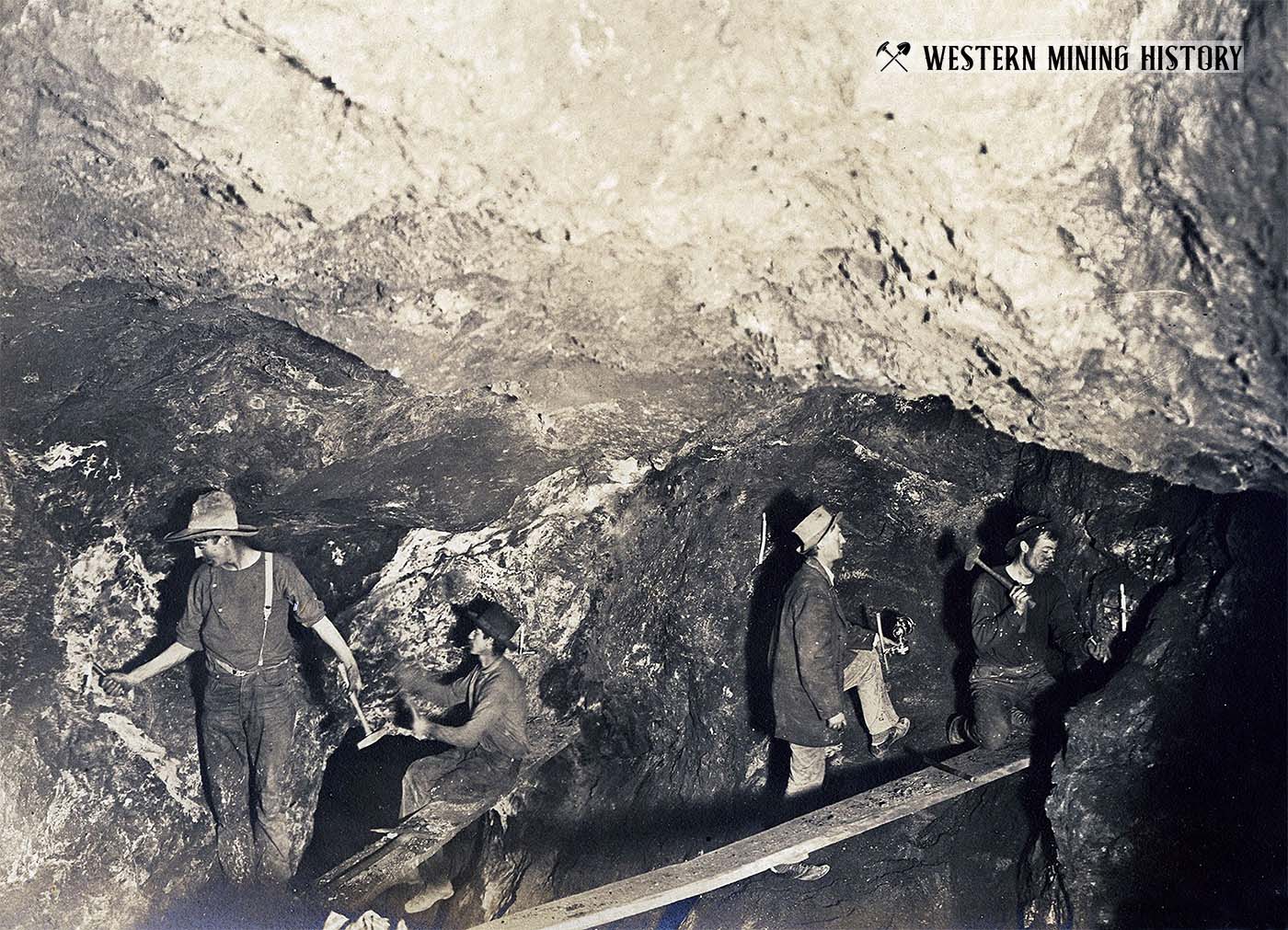 Underground at the Keystone Mine 1910