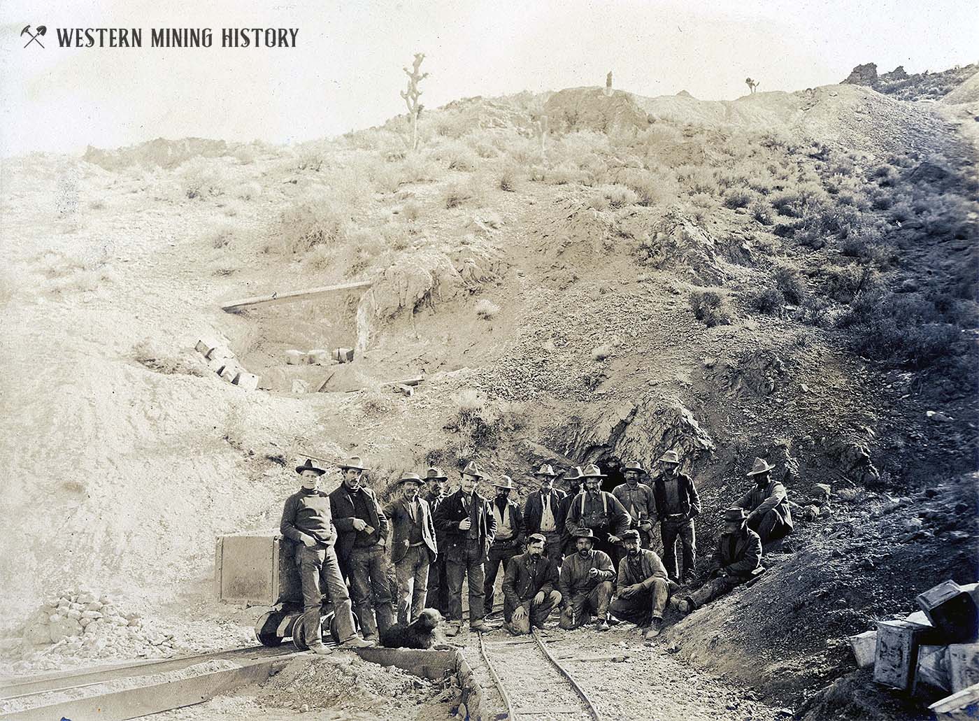 Miners at the Keystone mine - Goodsprings, Nevada 1910