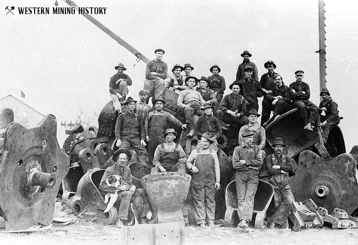 Dredge crew at Hammonton, California ca. 1905