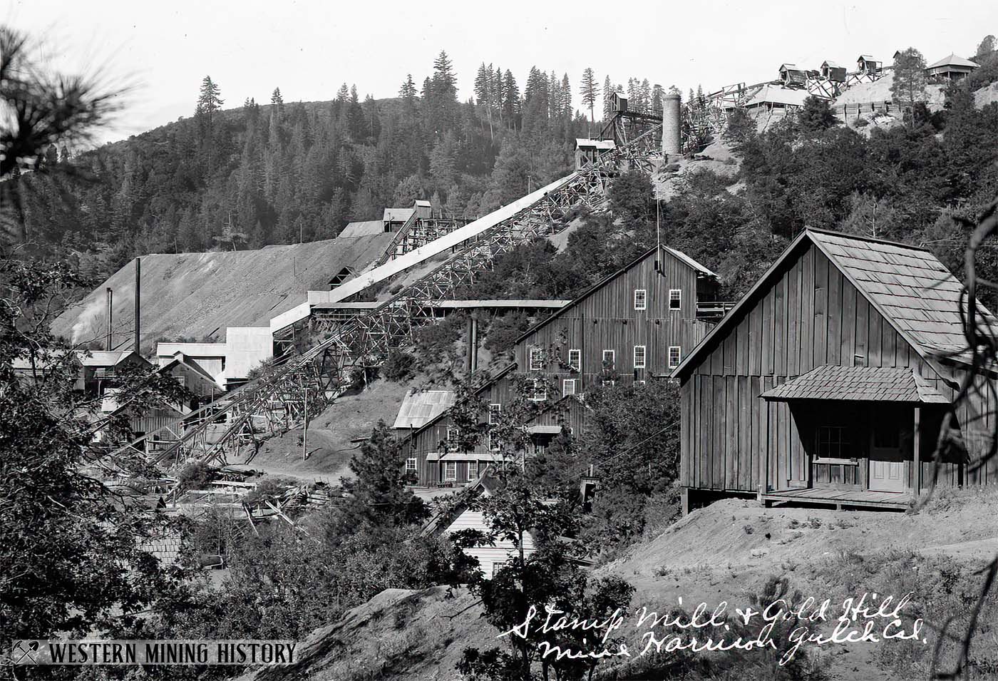 Gold Hill mine at Harrison Gulch, California