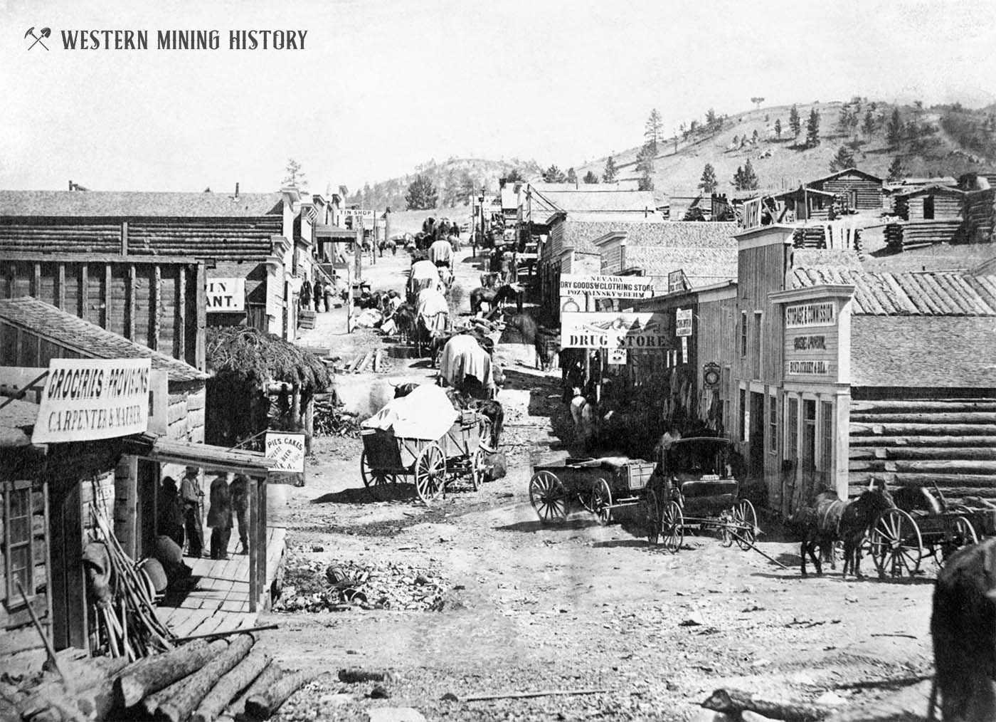 Bridge Street - Helena, Montana 1865