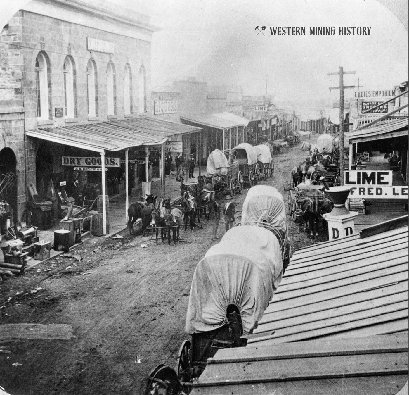 Main Street Helena, Montana ca. 1870s