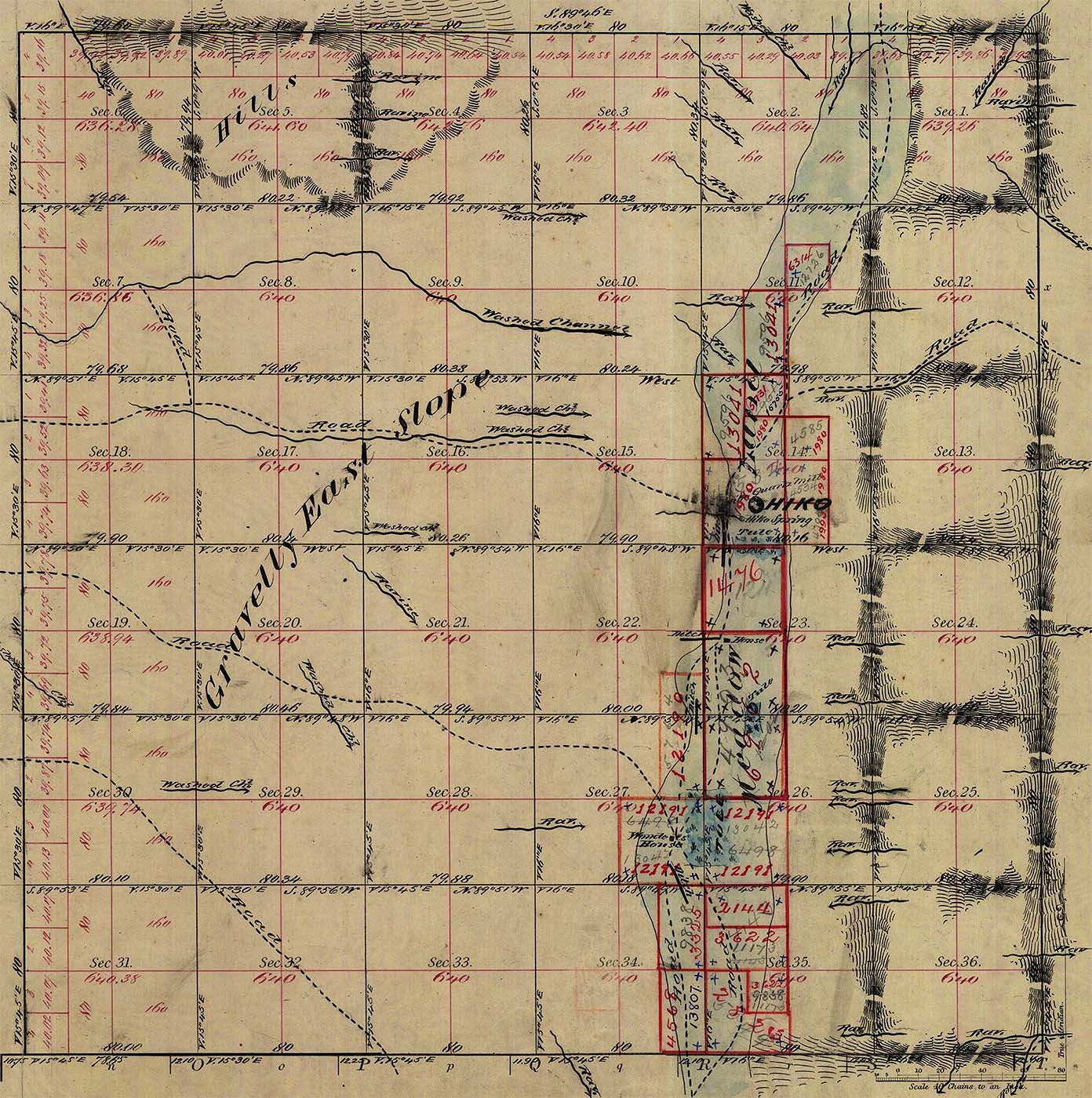 Hiko Nevada township map