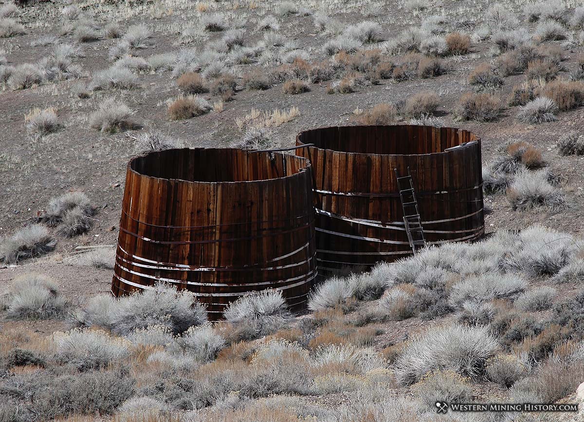 Old wooden water tanks - Berlin, Nevada