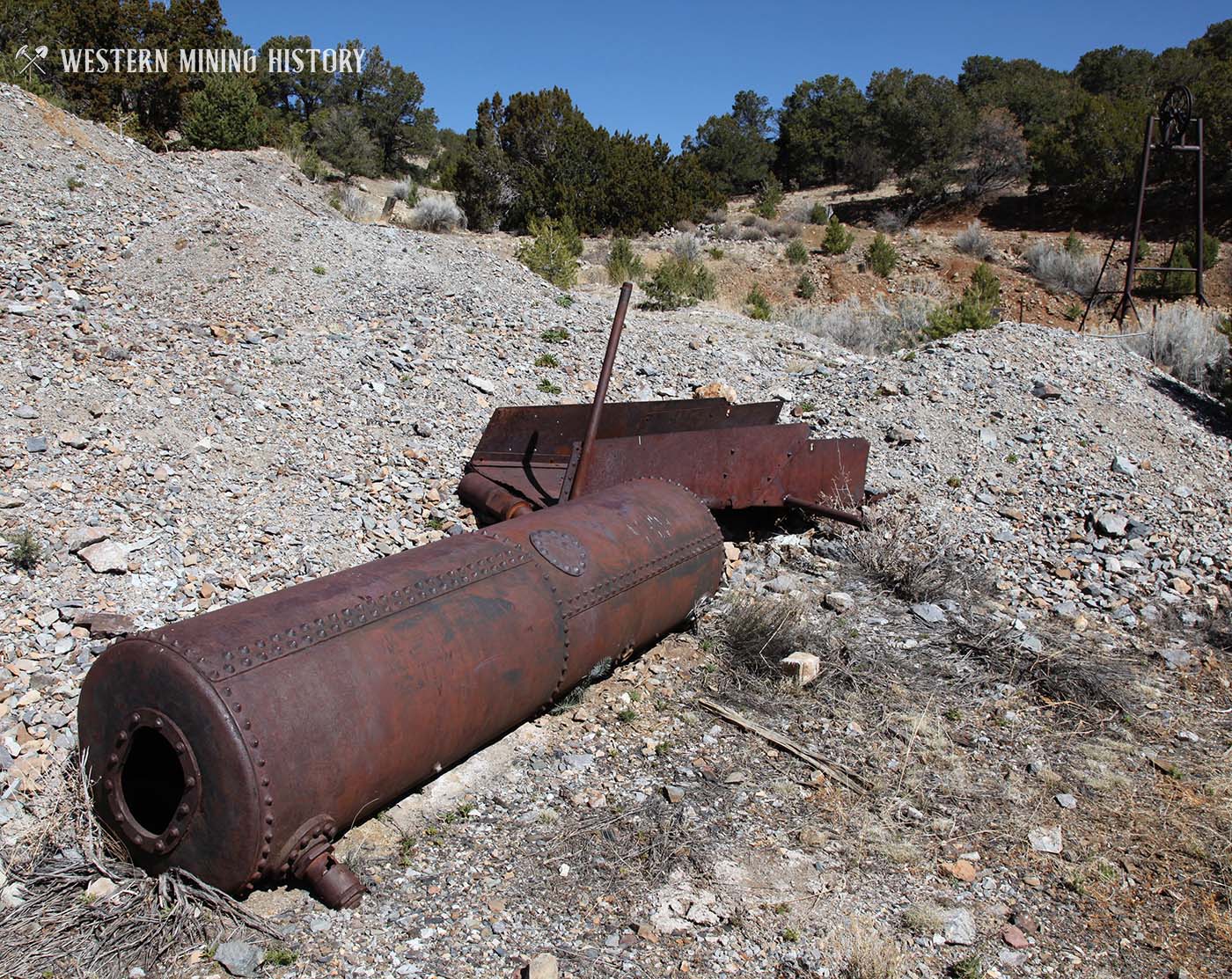 Old mining equipment at the Kelly Mine
