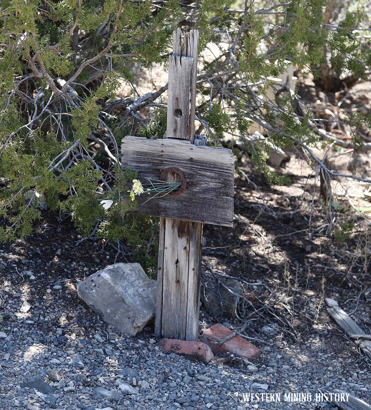Grave at the Kelly, New Mexico cemetery 