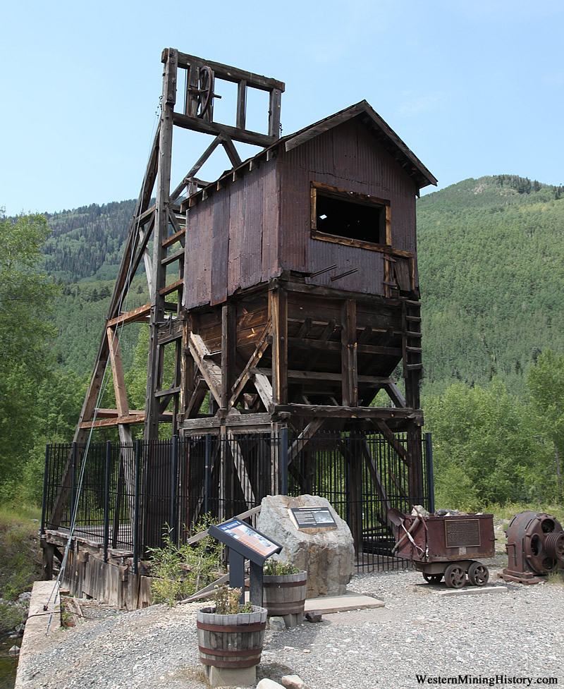 Headframe of the Atlantic Cable mine at Rico Colorado