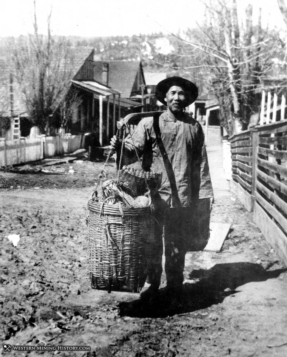 Chinese vegetable peddler - Idaho City, Idaho 1898
