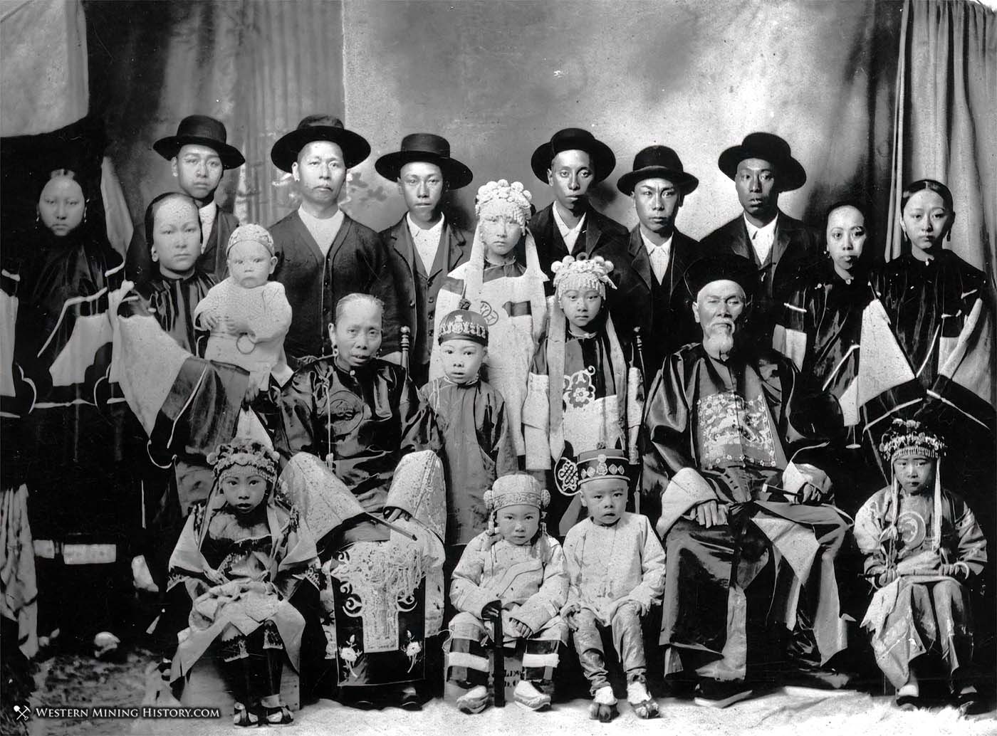 Chinese Family at Idaho City, Idaho 1902
