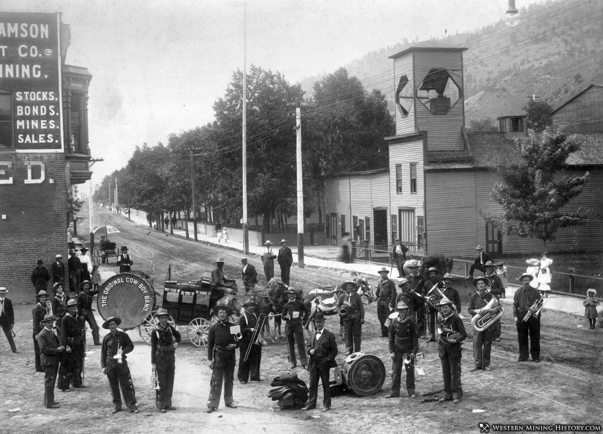 Cowboy Band at Idaho Springs, Colorado ca. 1900