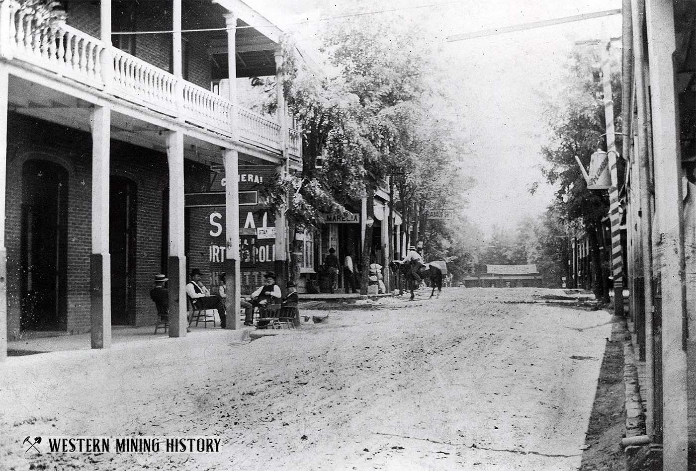 Early view of Main Street - Jackson, California