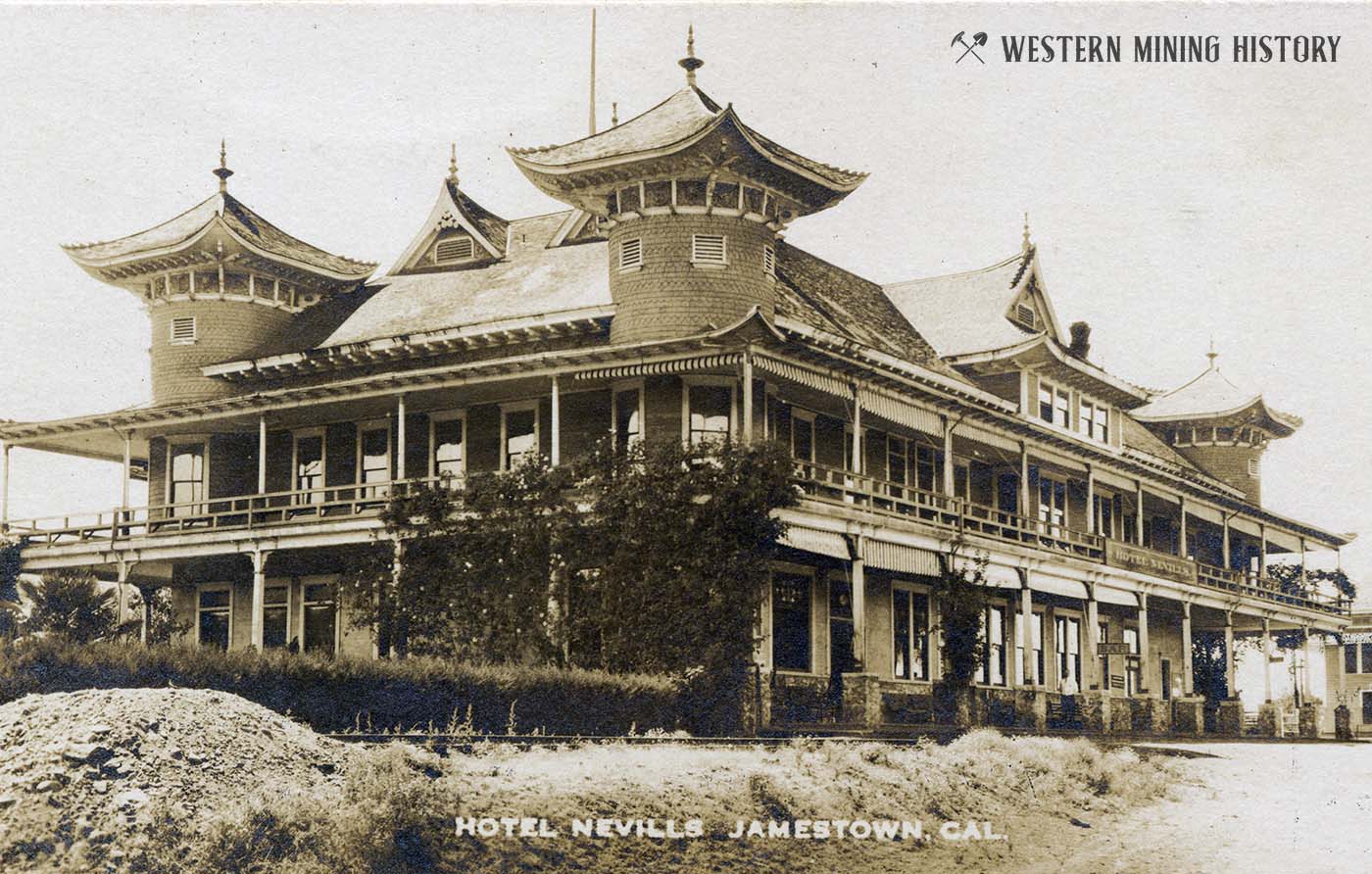 Hotel Nevills - Jamestown, California ca. 1908