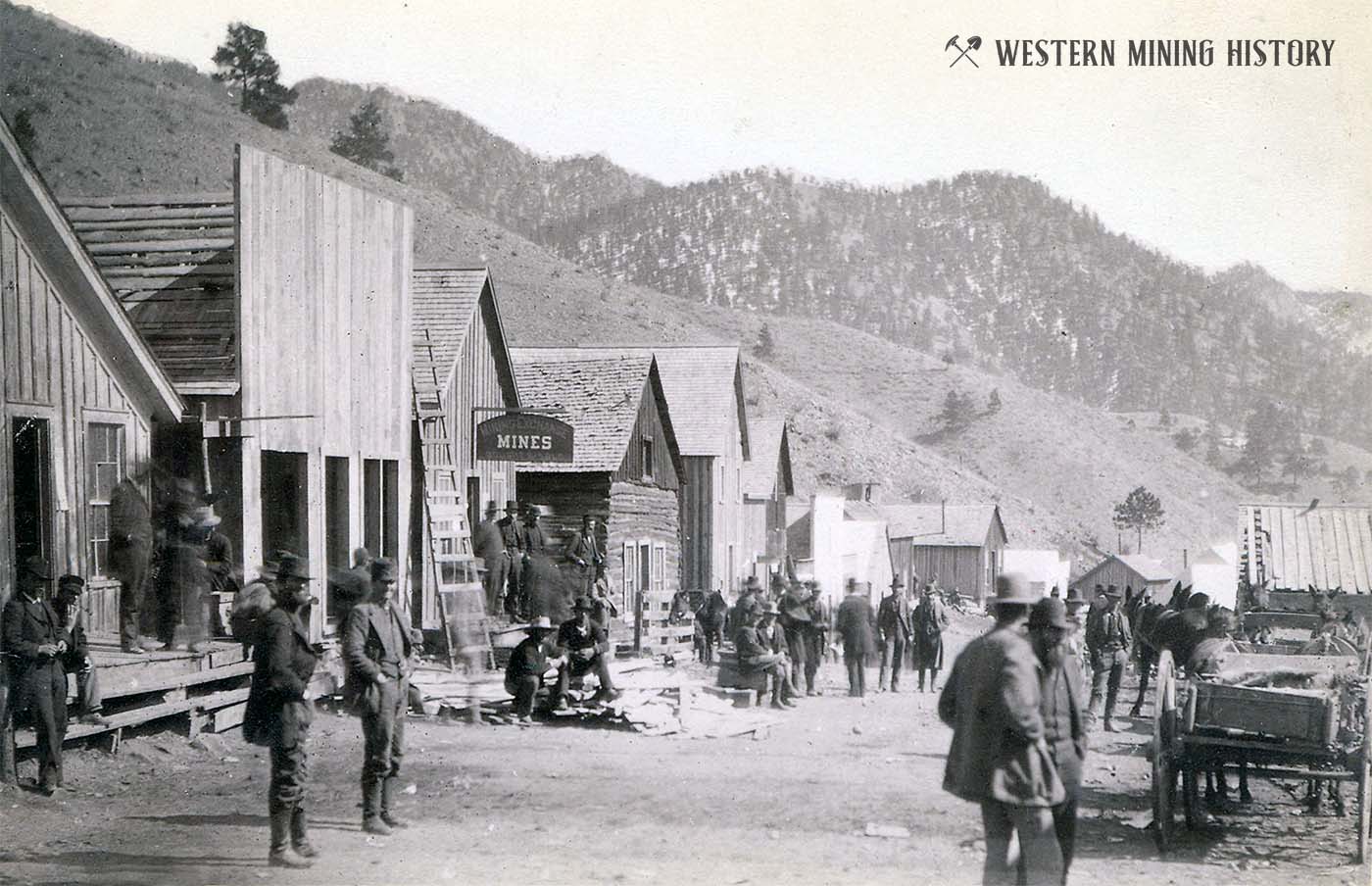 Jamestown, Colorado street scene early 1880s