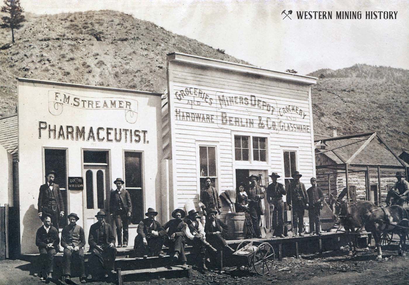 Businesses at Jamestown, Colorado 1884