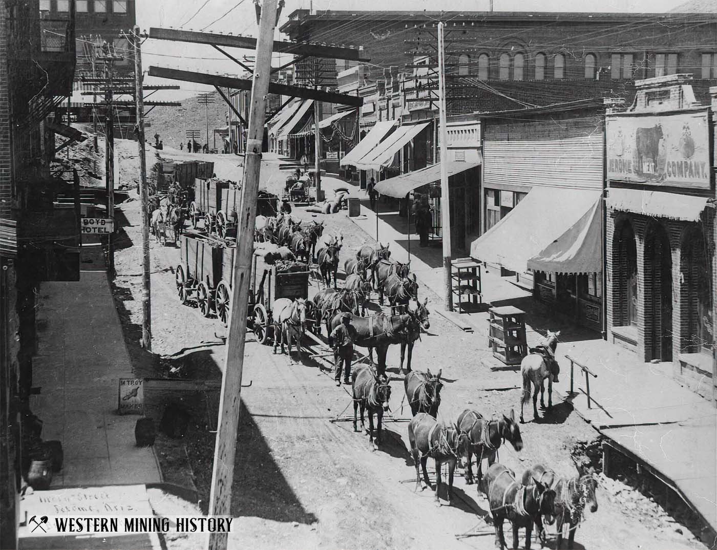 Jerome Arizona Street Scene ca. 1900