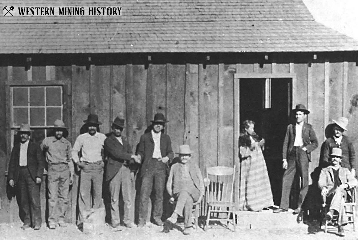 Price's Saloon at Kofa, Arizona 1898