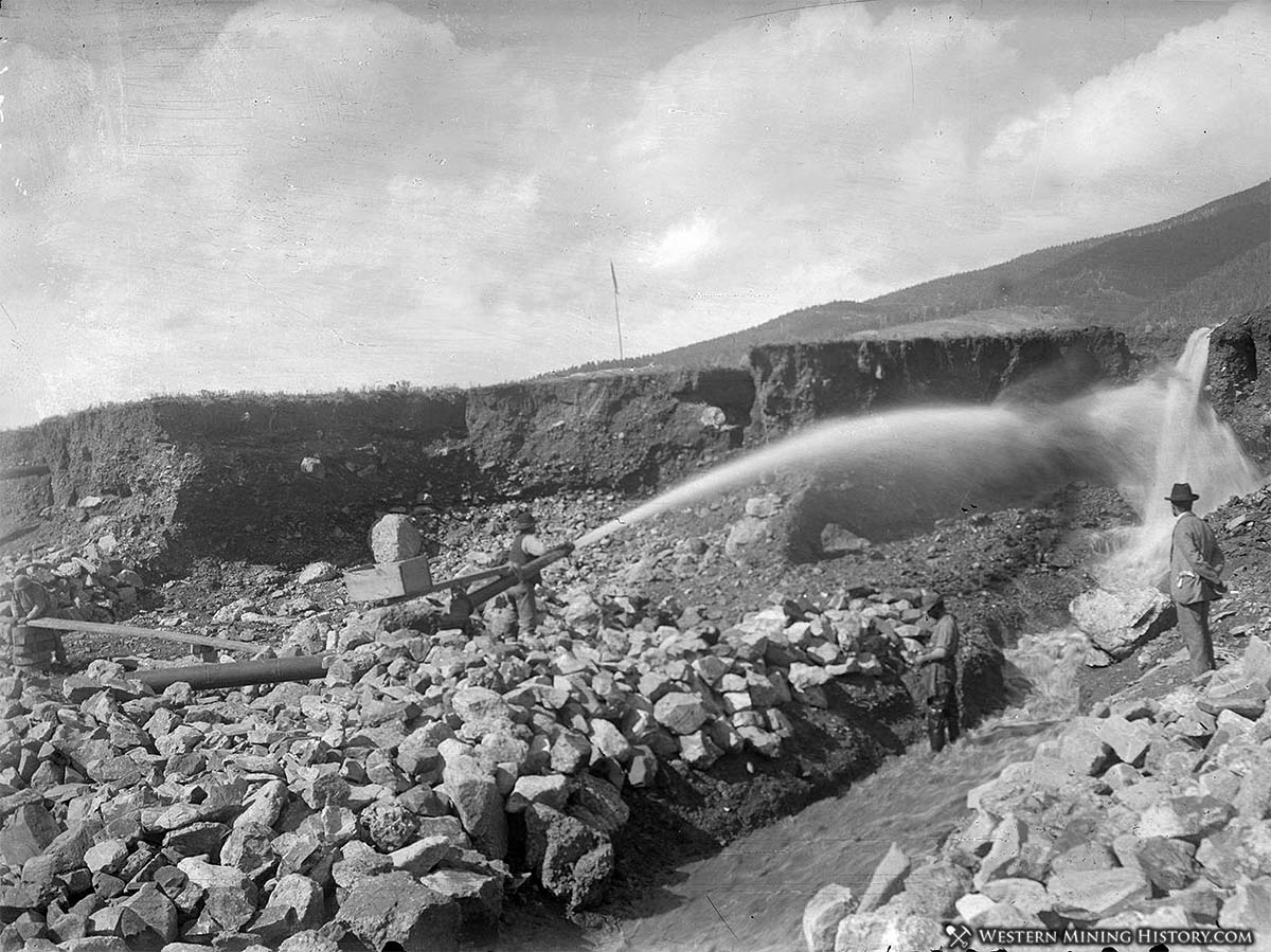 Hydraulic Mining at La Belle, New Mexico ca. 1894