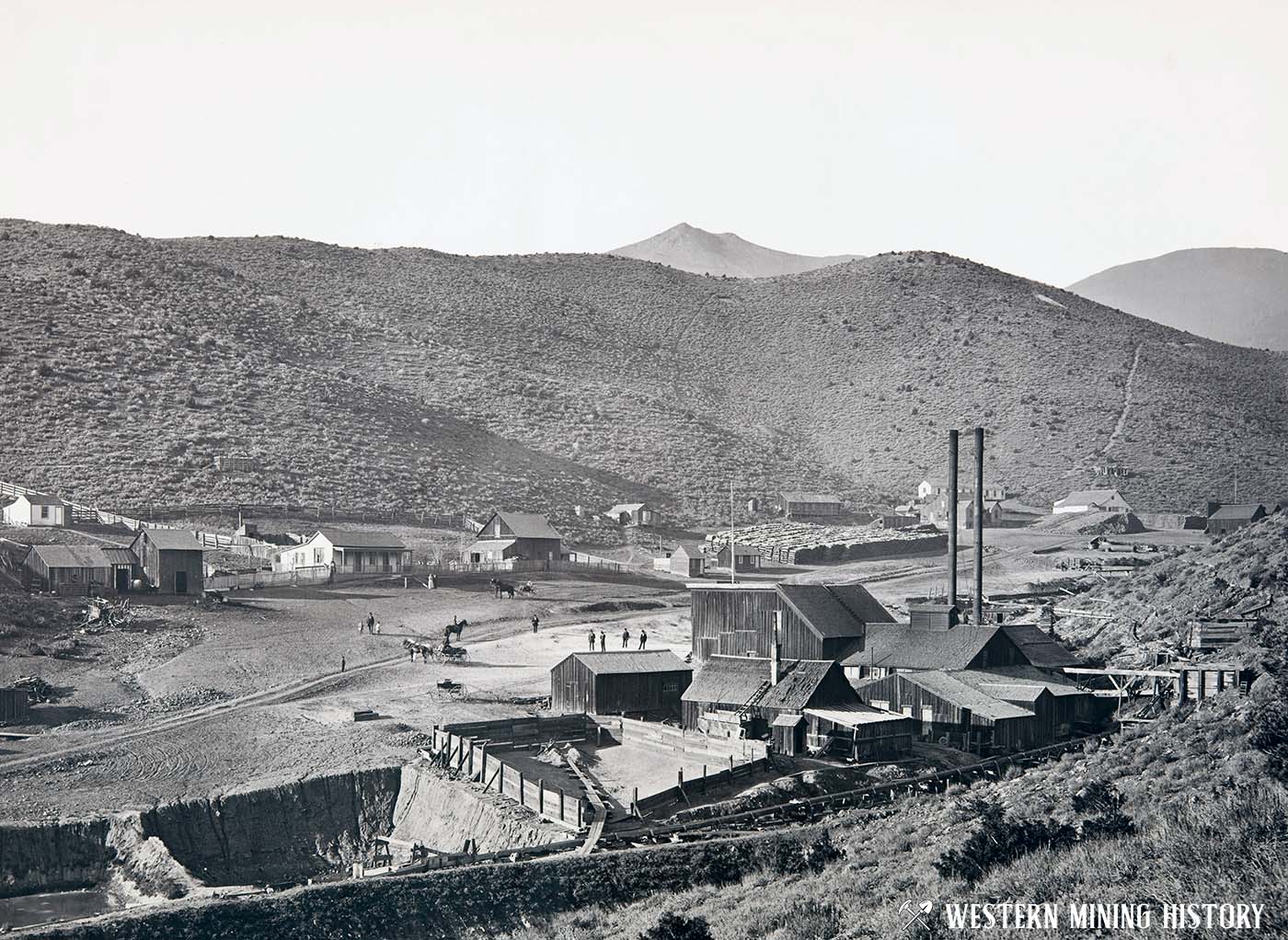 Lands Mill at Virginia City, Nevada 1876