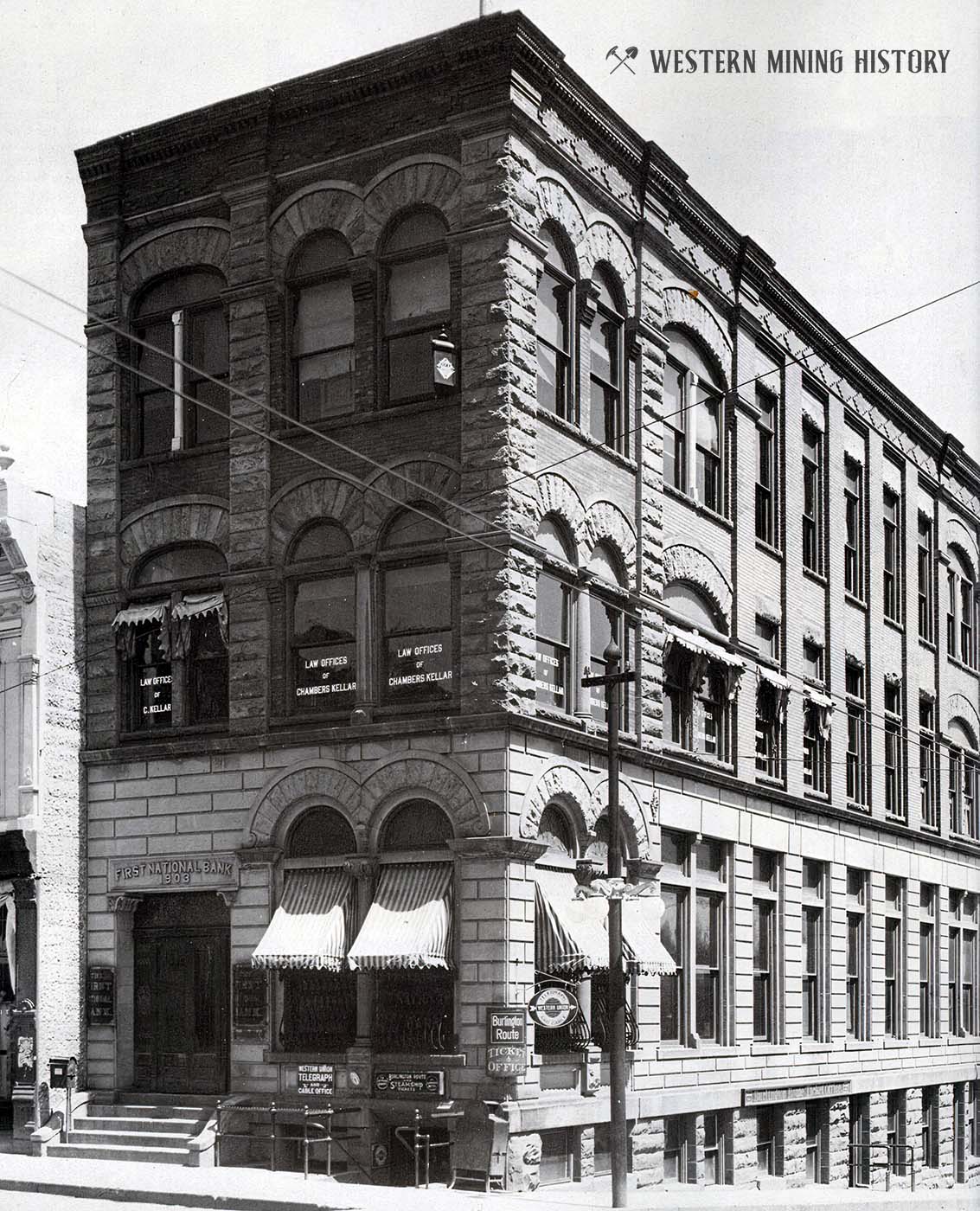 First National Bank Building Lead, South Dakota Western Mining History