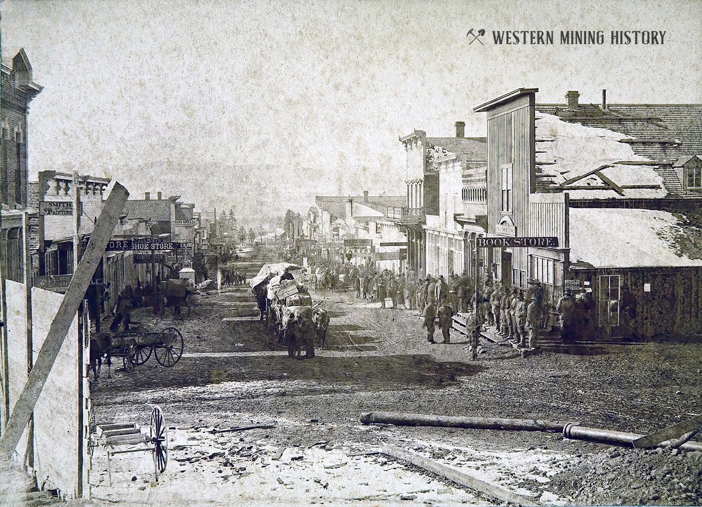 Leadville, Colorado street scene ca. 1879