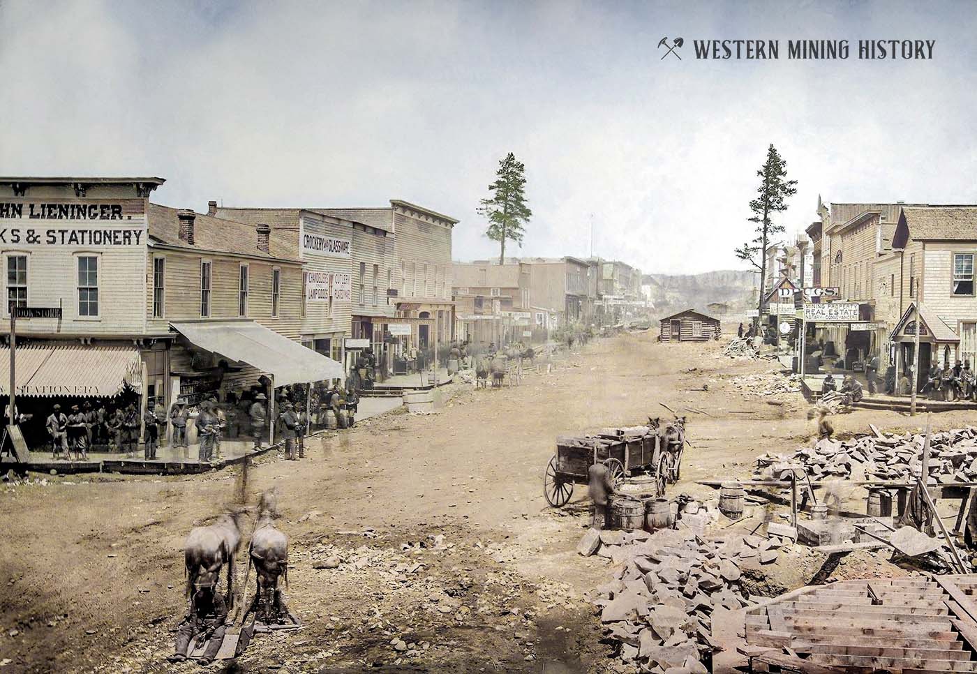 Leadville Colorado 1879 (colorized)