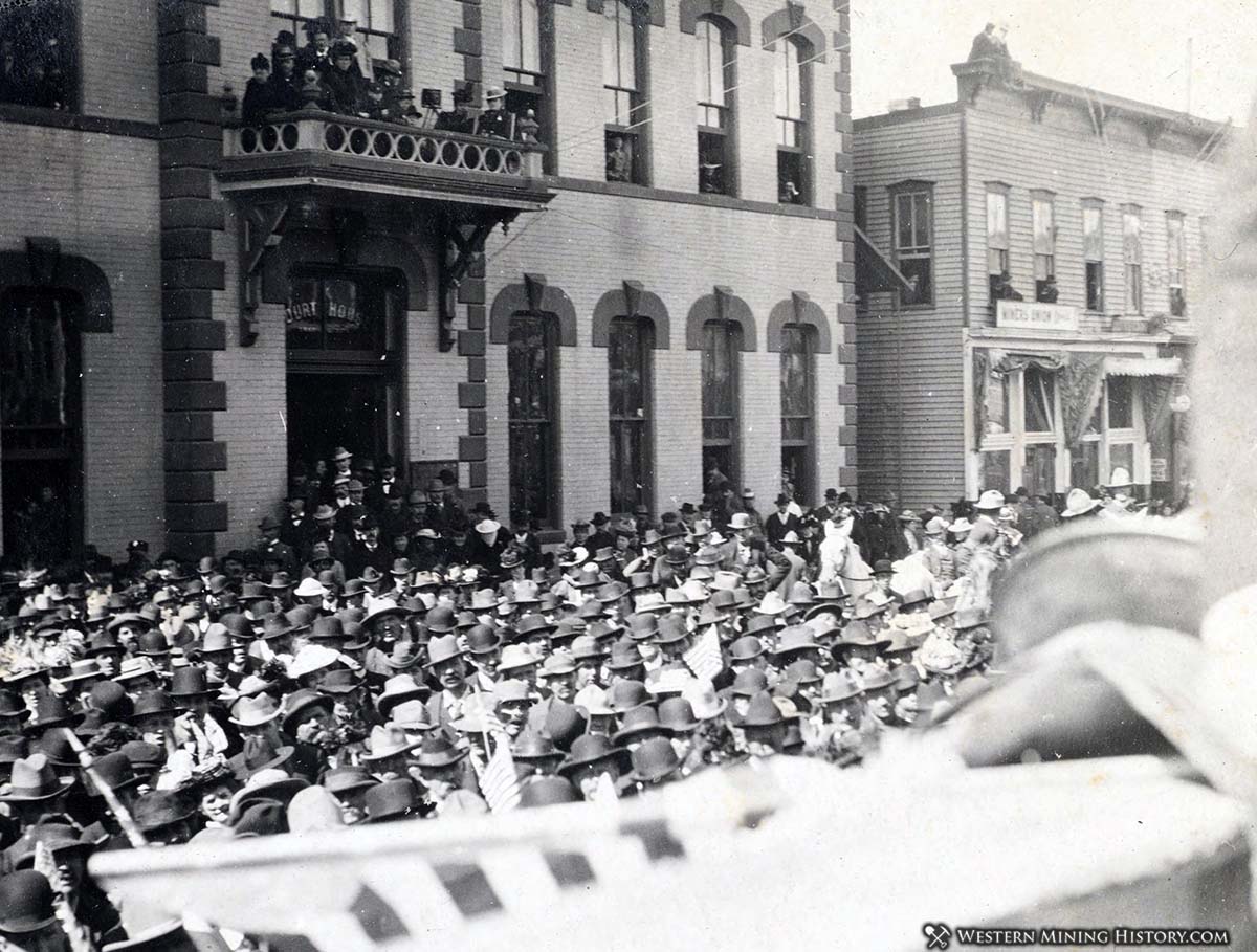 Theodore Roosevelt 1900 vice-presidential campaign tour visits Leadville