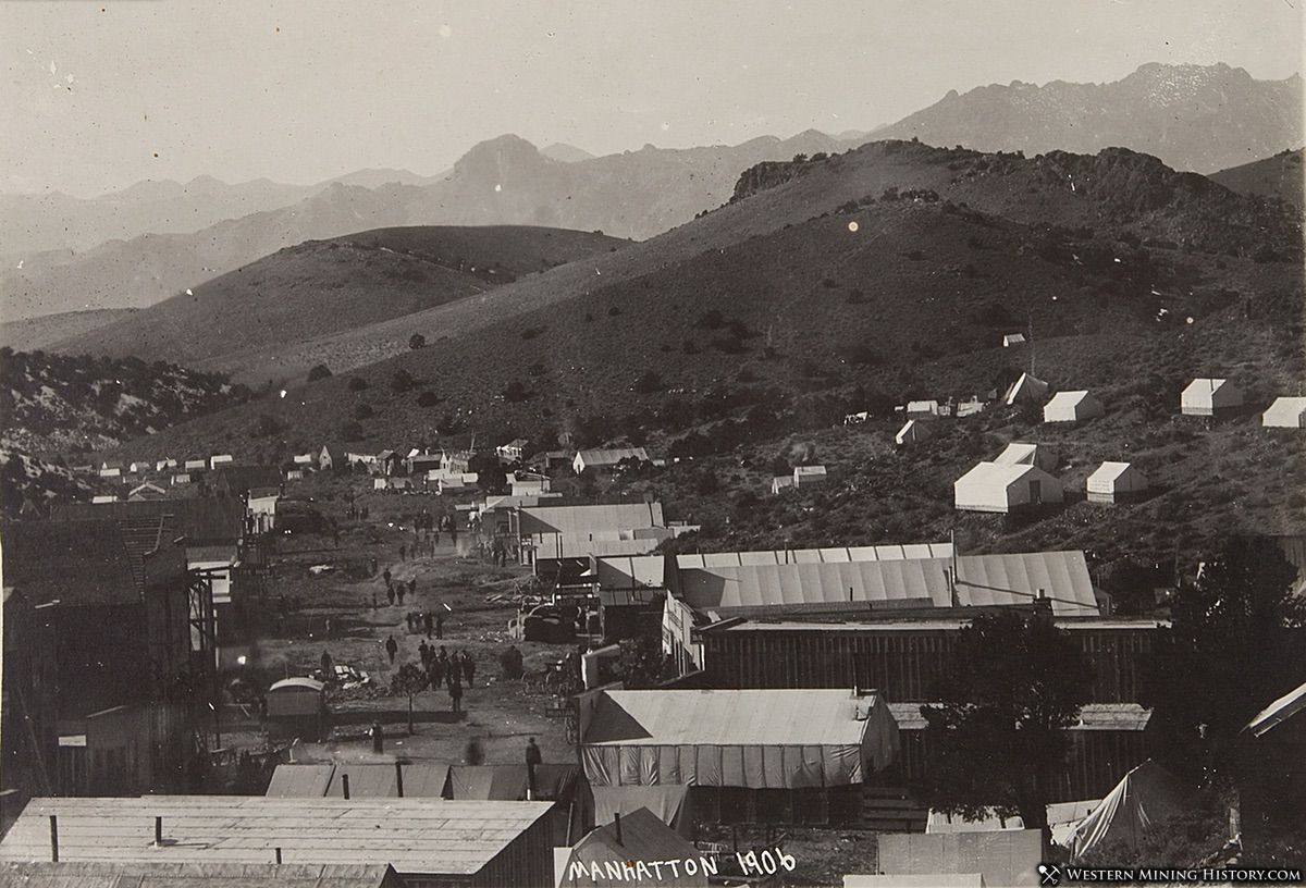 The tent city of Manhattan, Nevada in 1908