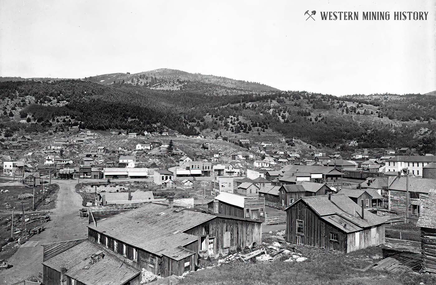 Early 1900s view of Marysville, Montana