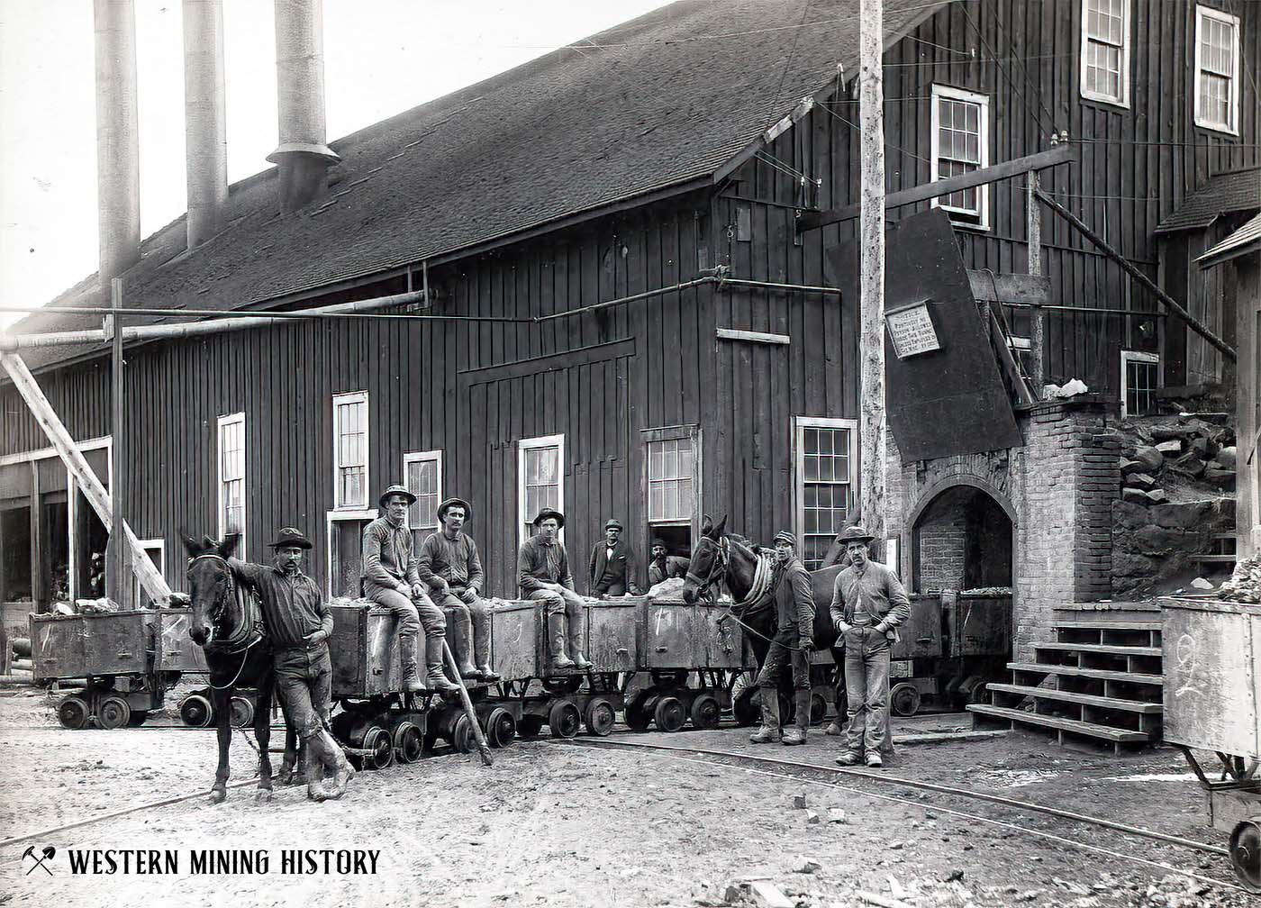 Miners at the Drumlummon mine