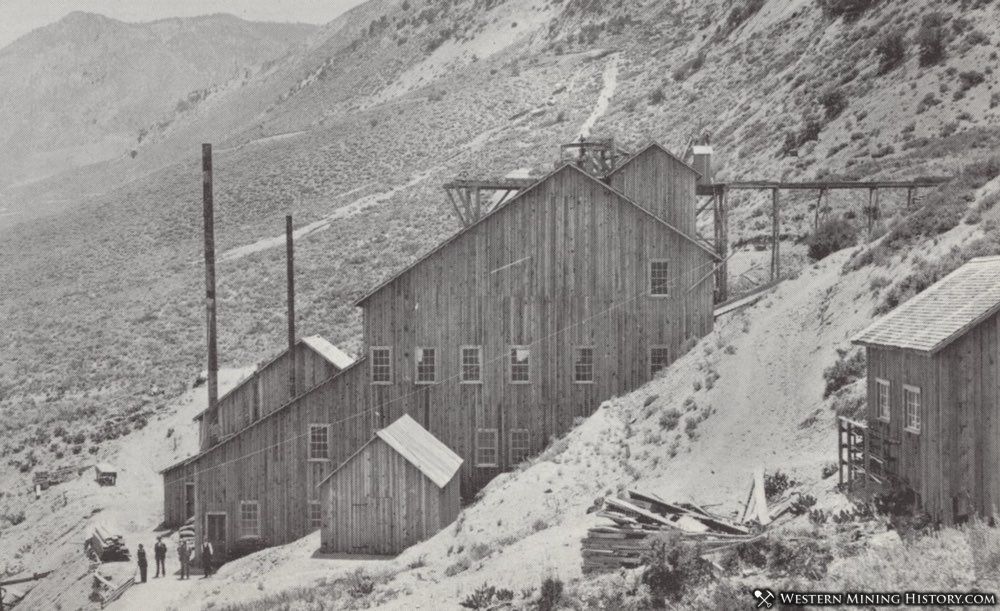 Lundy, California seen on the shore of Lundy Lake around 1910