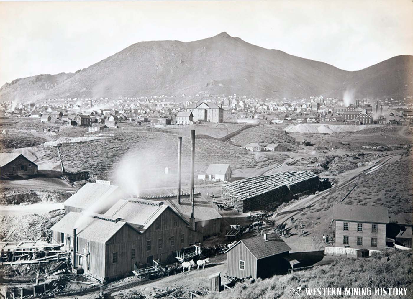 Nevada Mill - Virginia City, Nevada 1876